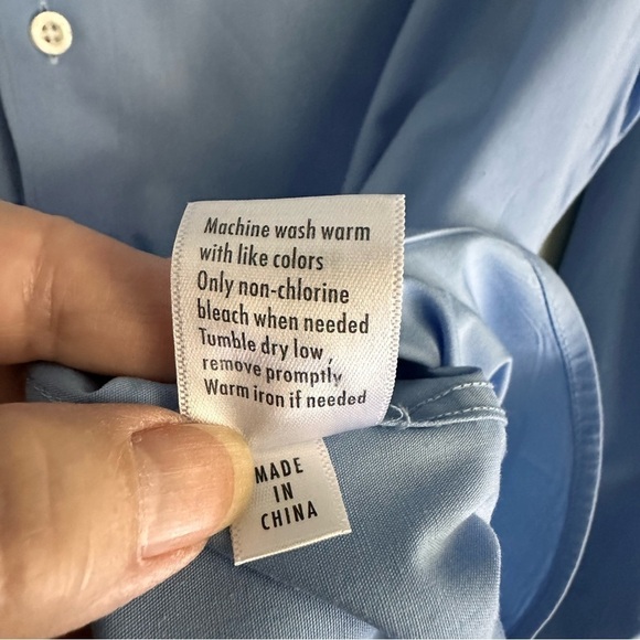 Bespoke Slim Fit LS Shirt Light Blue M15-15.5 32/33 - Picture 6 of 7